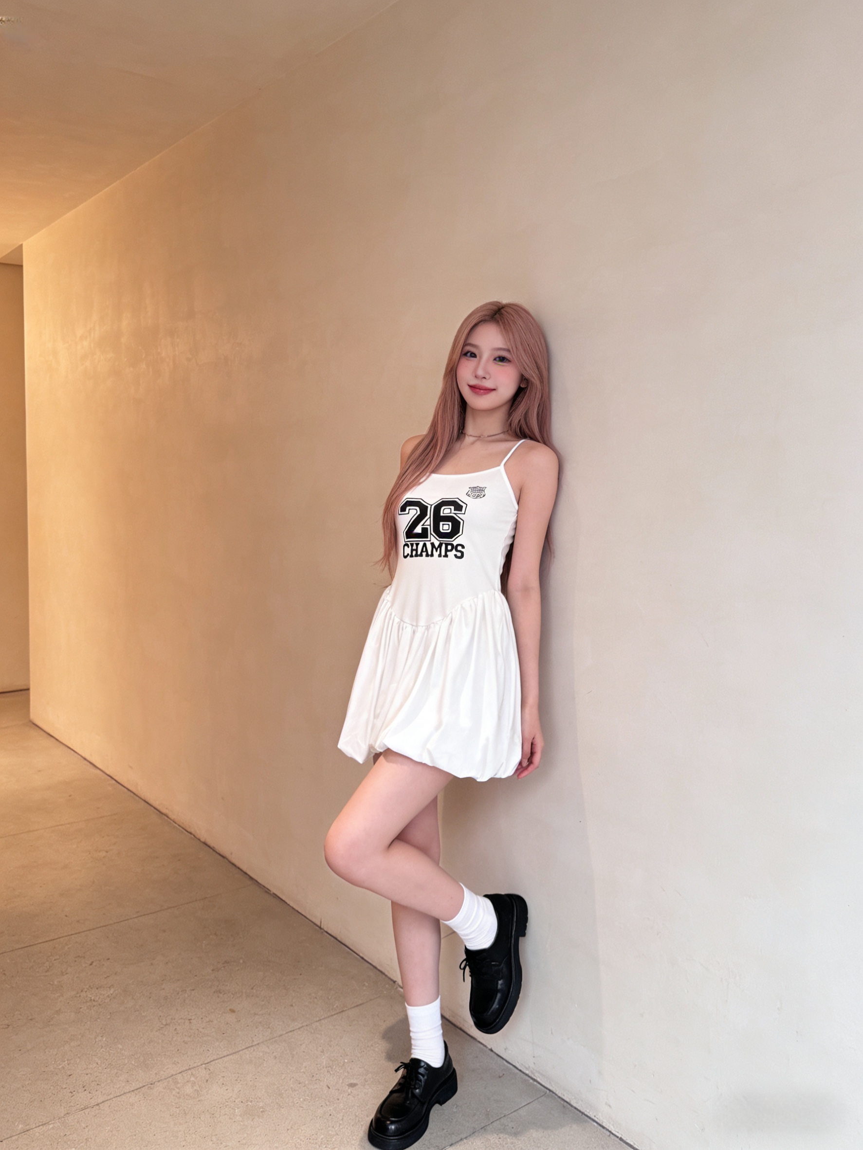 Alternative view of 602117 数字26吊带连身裙