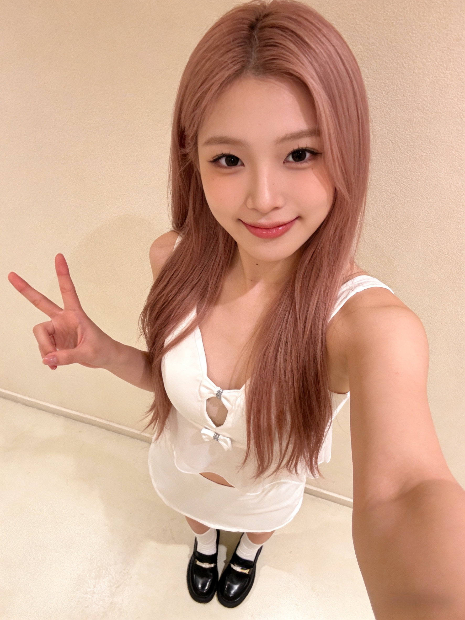 1100940 雪纺钻露背吊带 + 裤裙