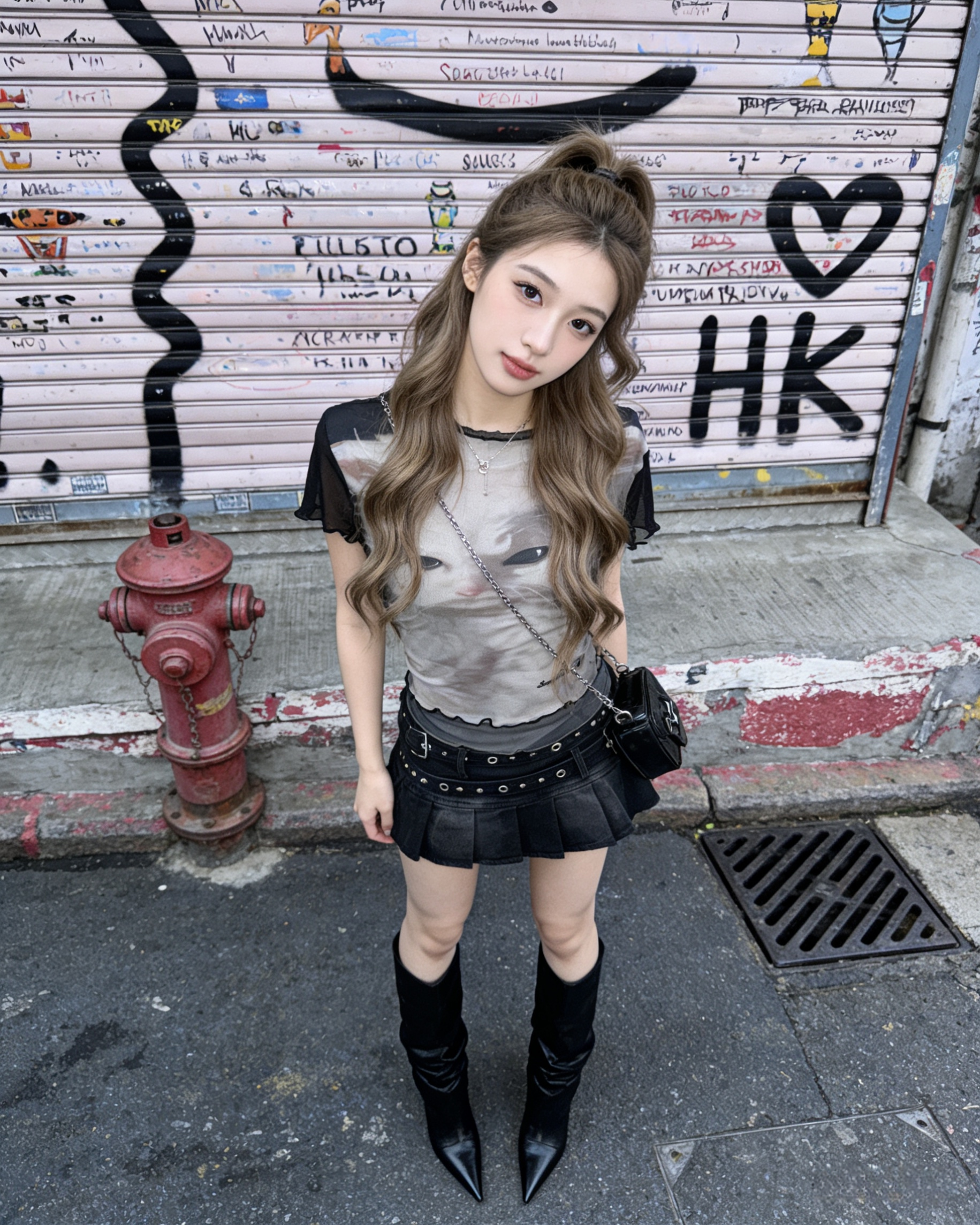 112838 W8547 黑色T恤