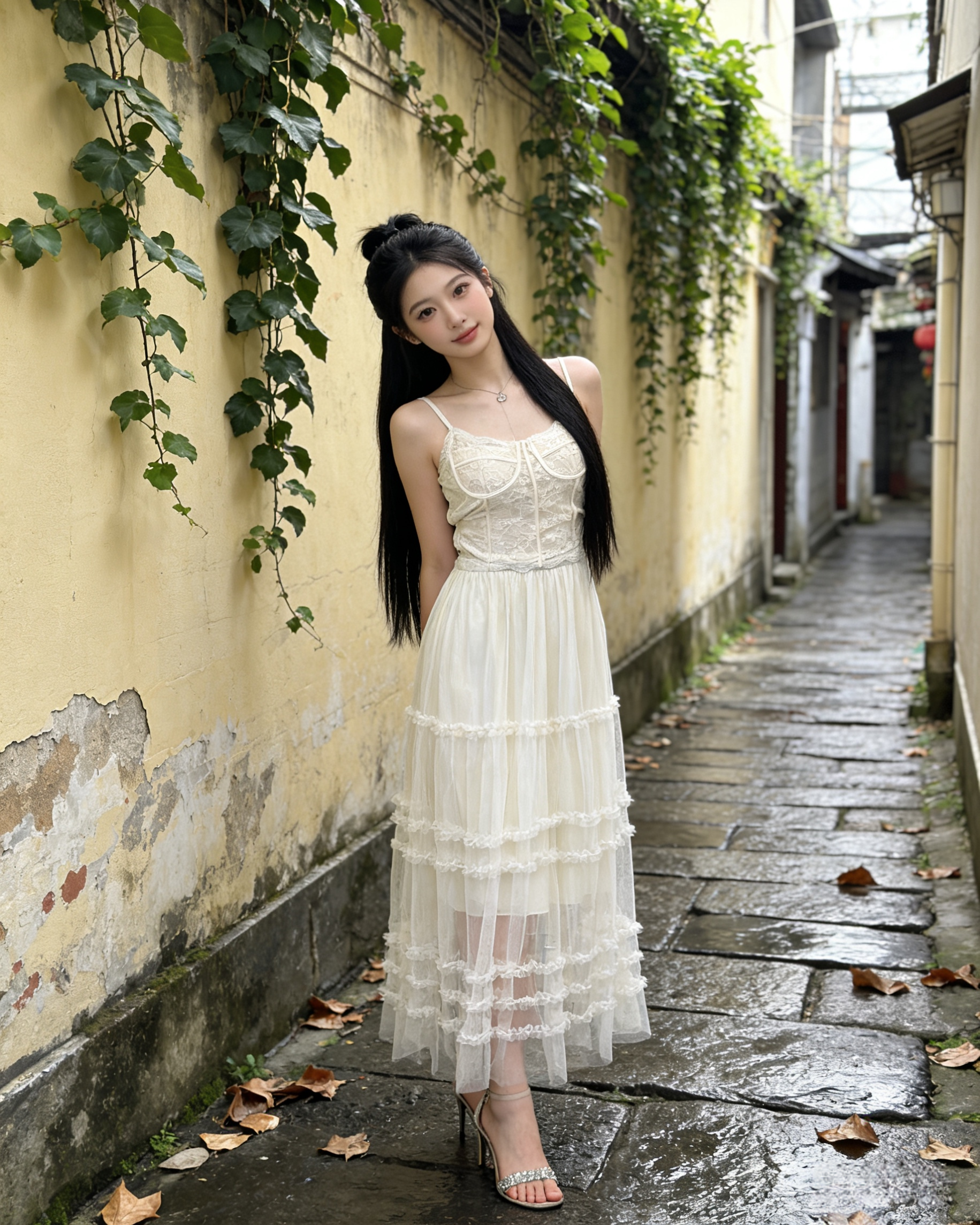 Alternative view of 602670 8901 网纱半身长裙