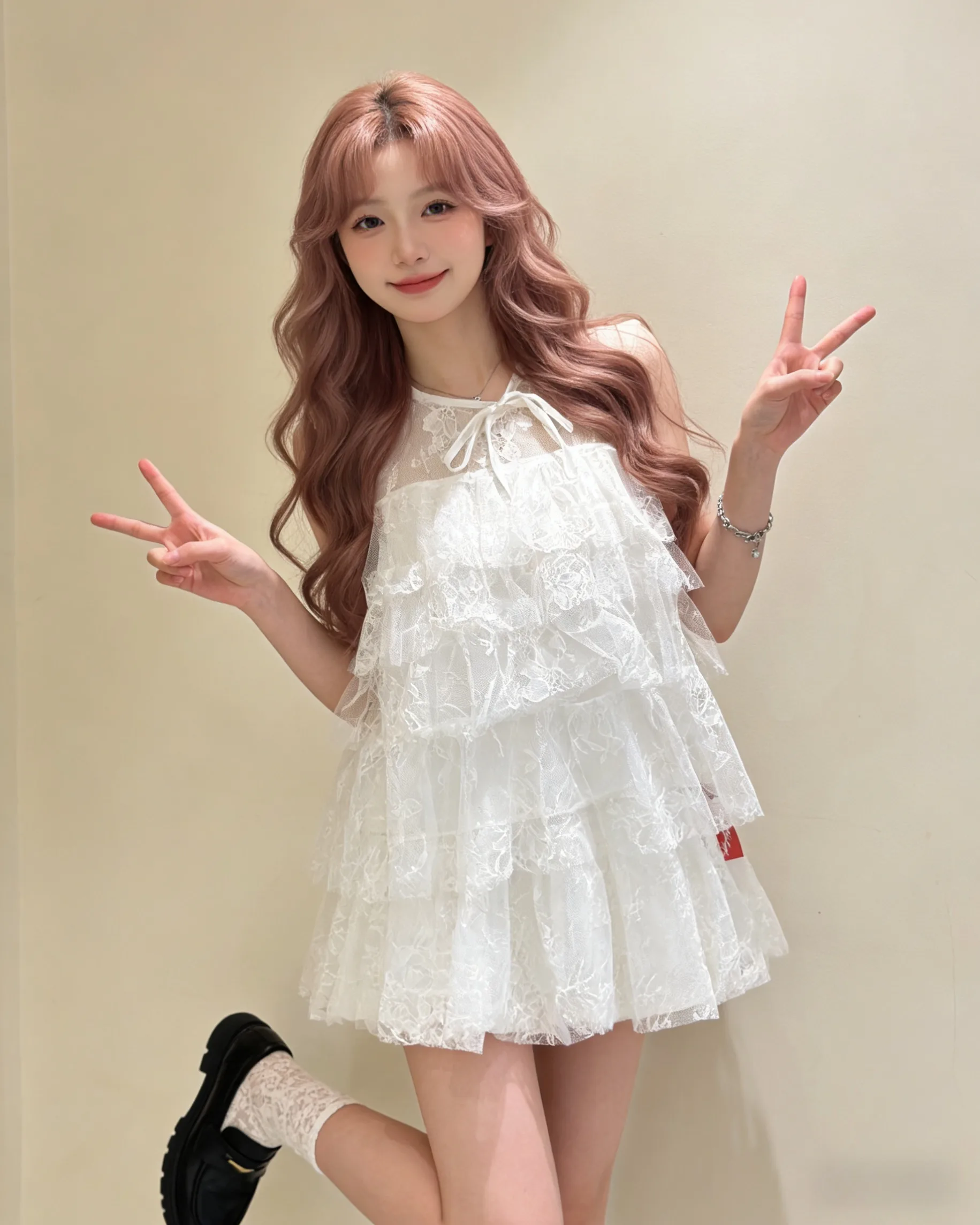1101418 68718 蕾丝套装裙