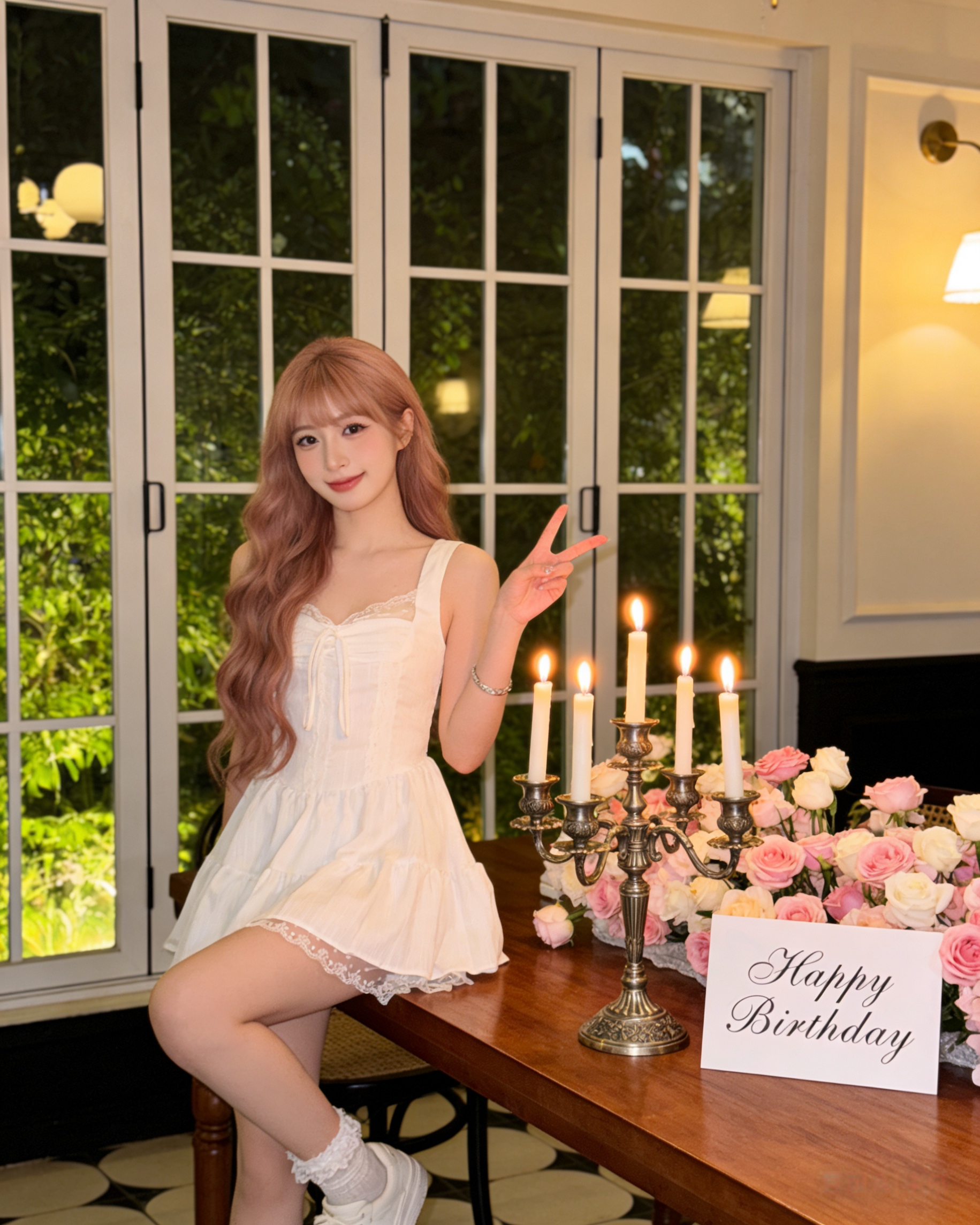 602832 1970 蕾丝连身裙