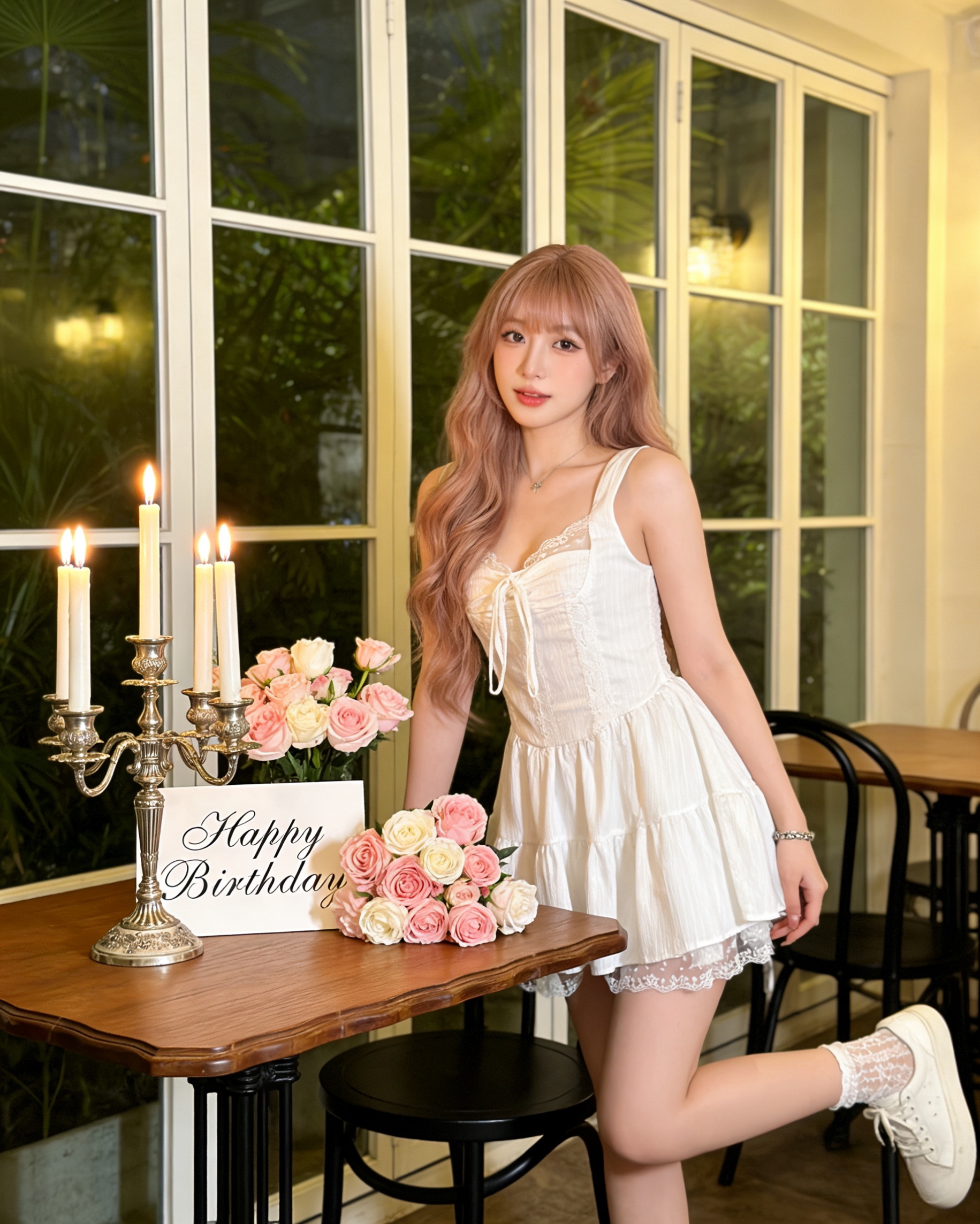 Alternative view of 602832 1970 蕾丝连身裙