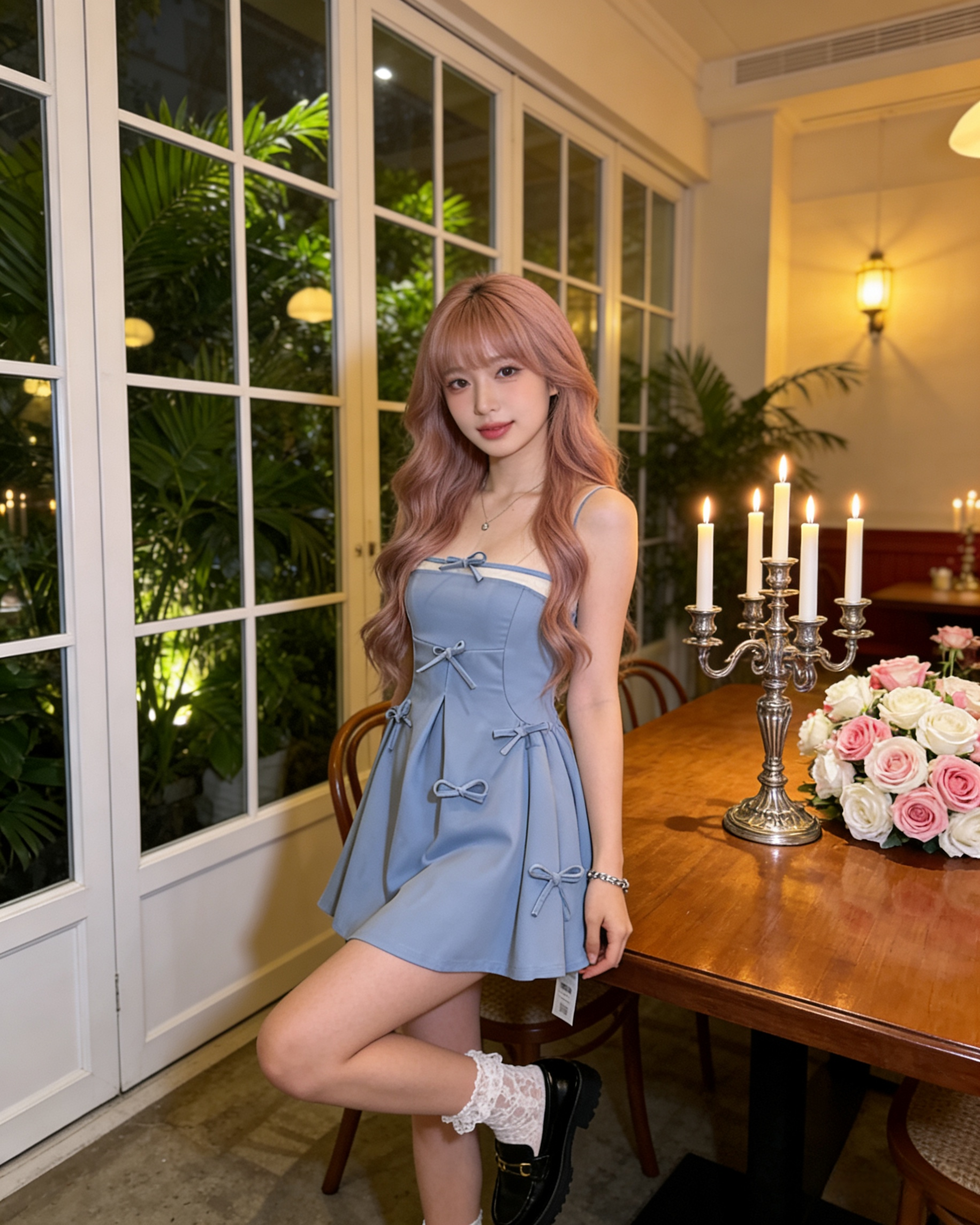 602911 68836 蝴蝶结连身裙