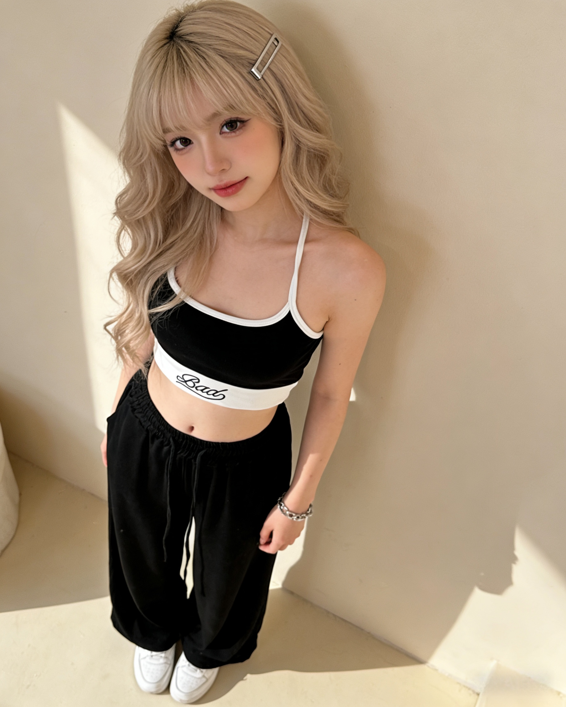 Alternative view of 1101339 6609 挂脖背心+长裤套装