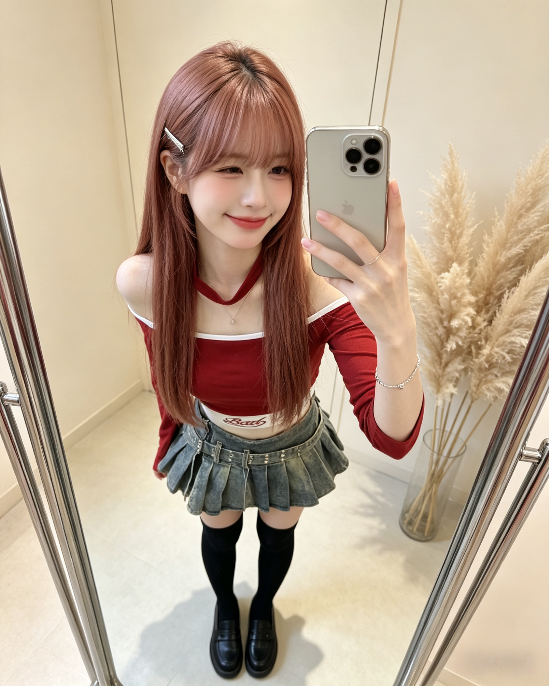 Alternative view of 602142 6770 牛仔百褶裙