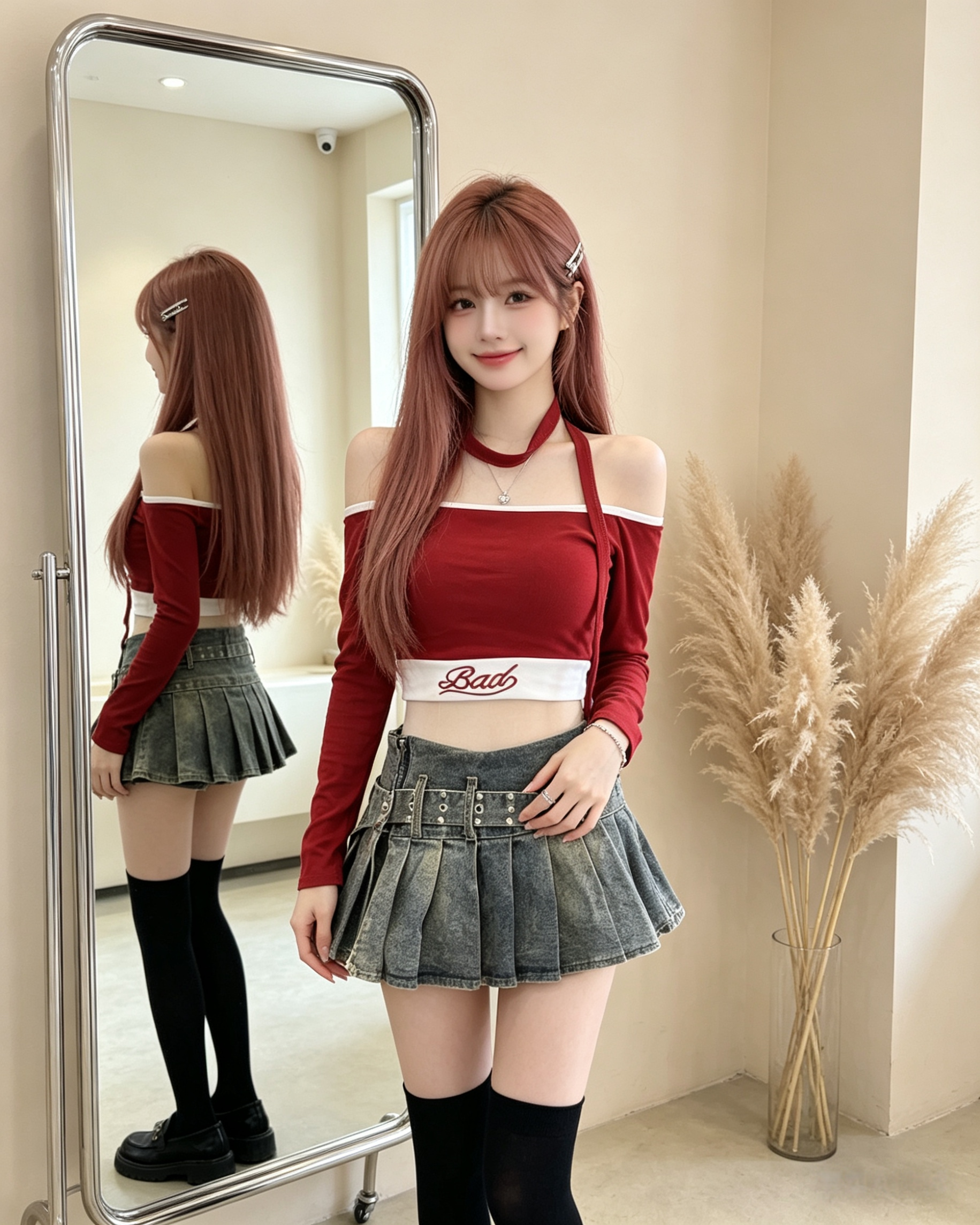 602142 6770 牛仔百褶裙