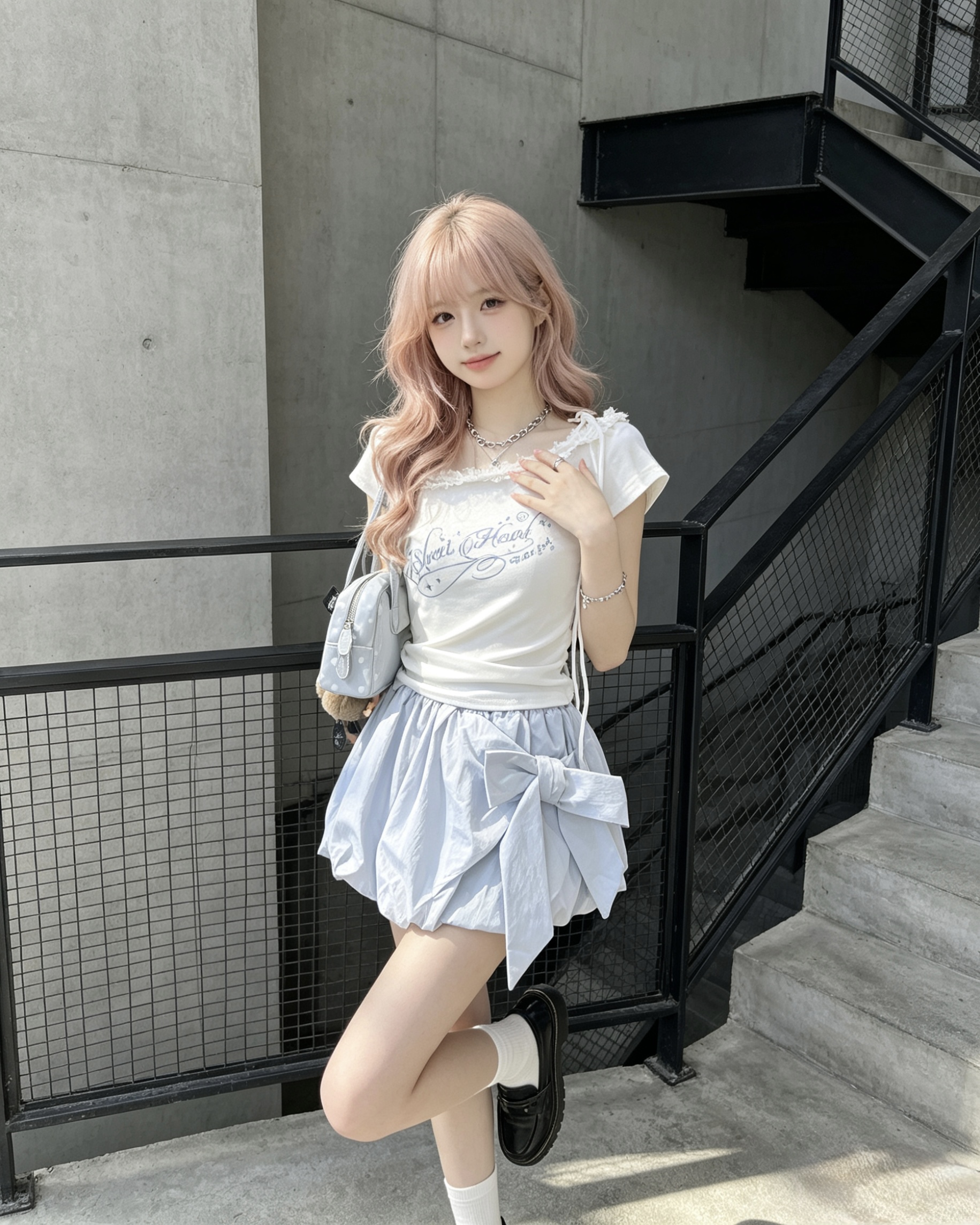 602867 JUNE606376 蝴蝶结半身裙