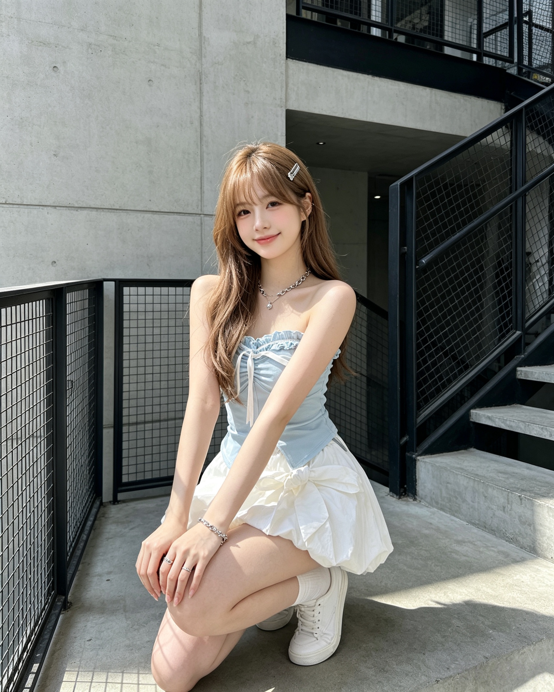 Alternative view of 602867 JUNE606376 蝴蝶结半身裙