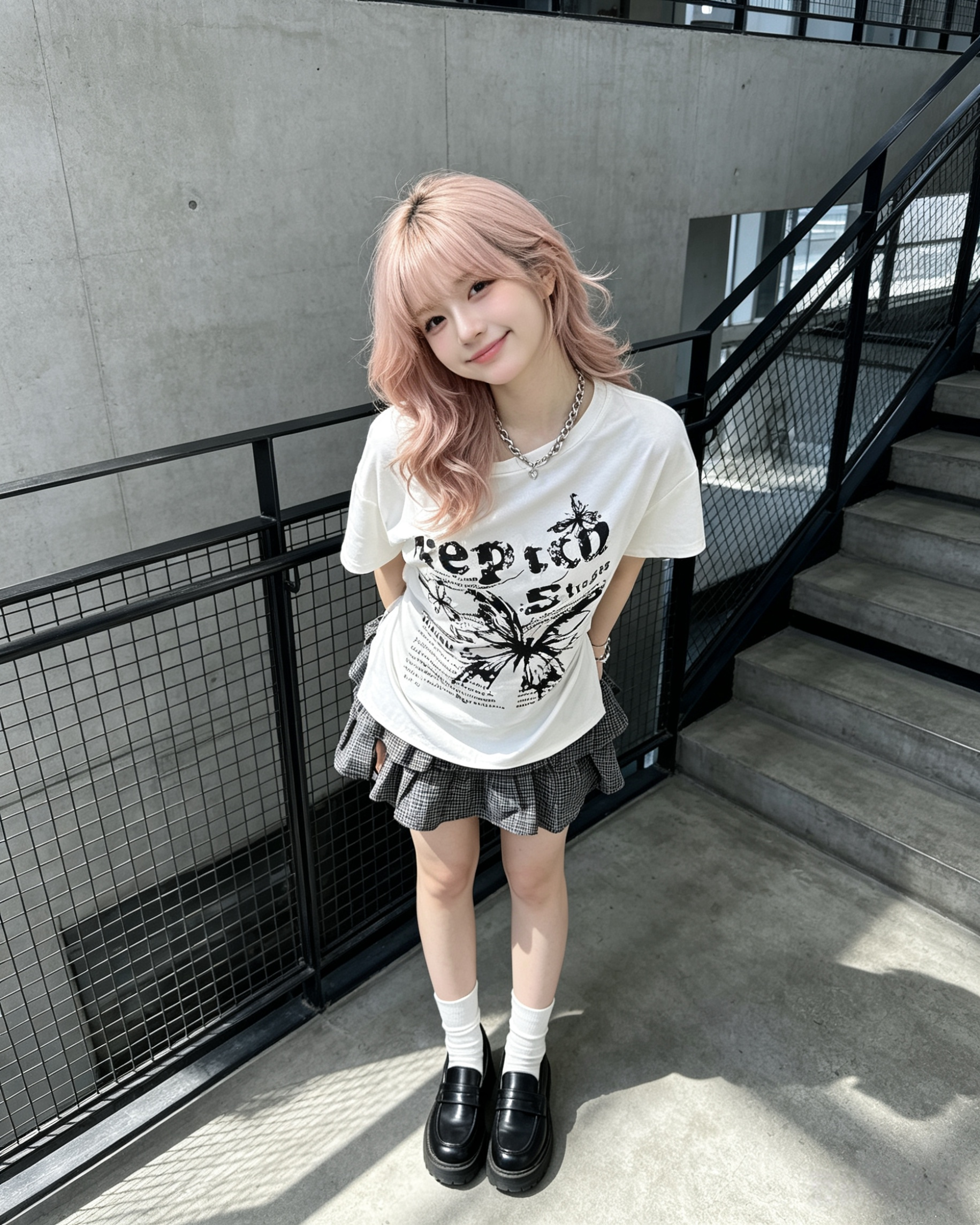 602739 266 格子蛋糕裙