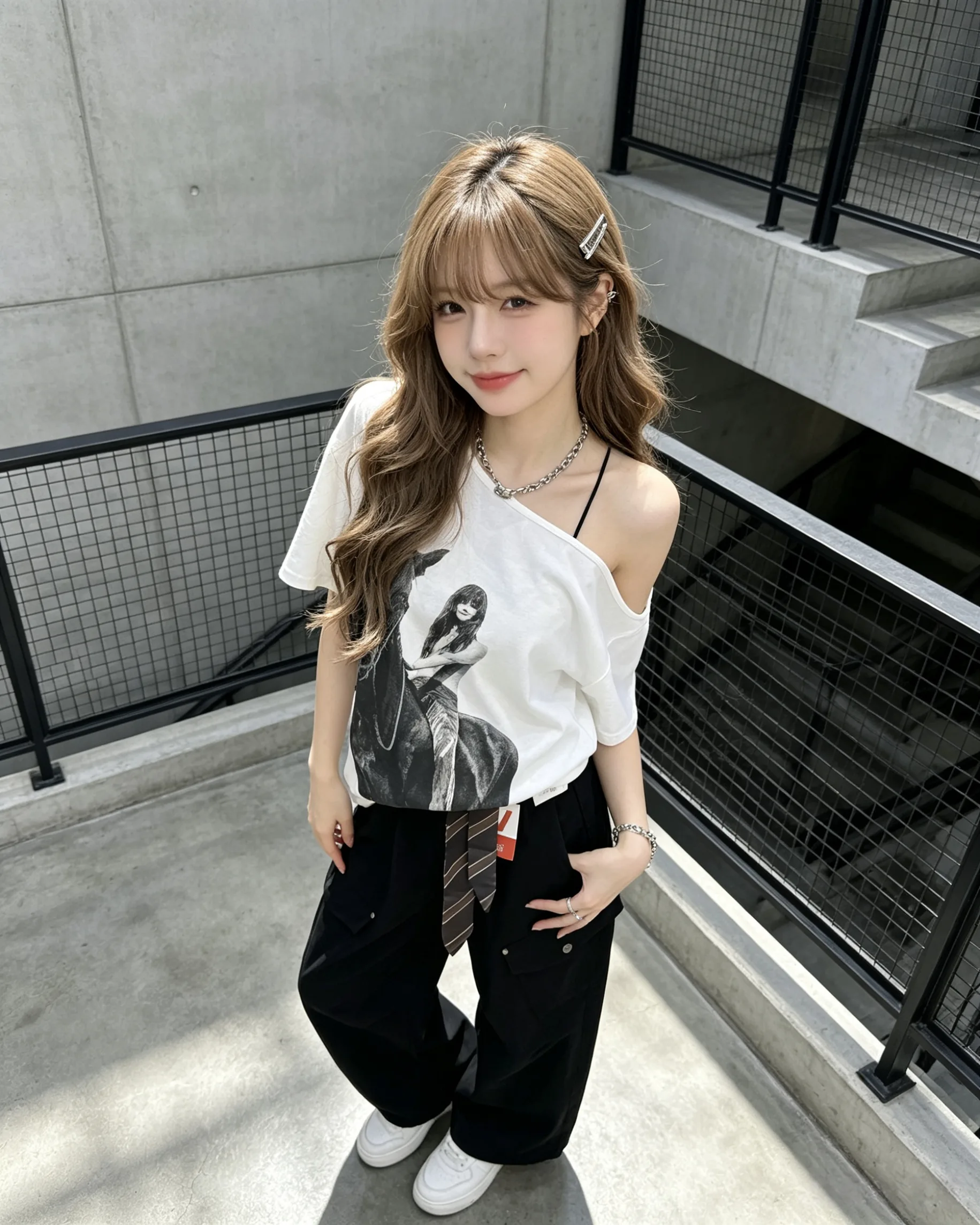 113401 5137 斜肩大tee