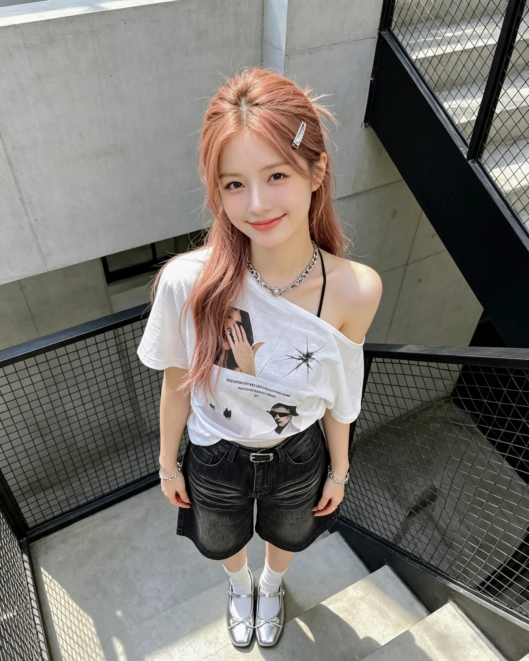 114266 8503斜肩TEE