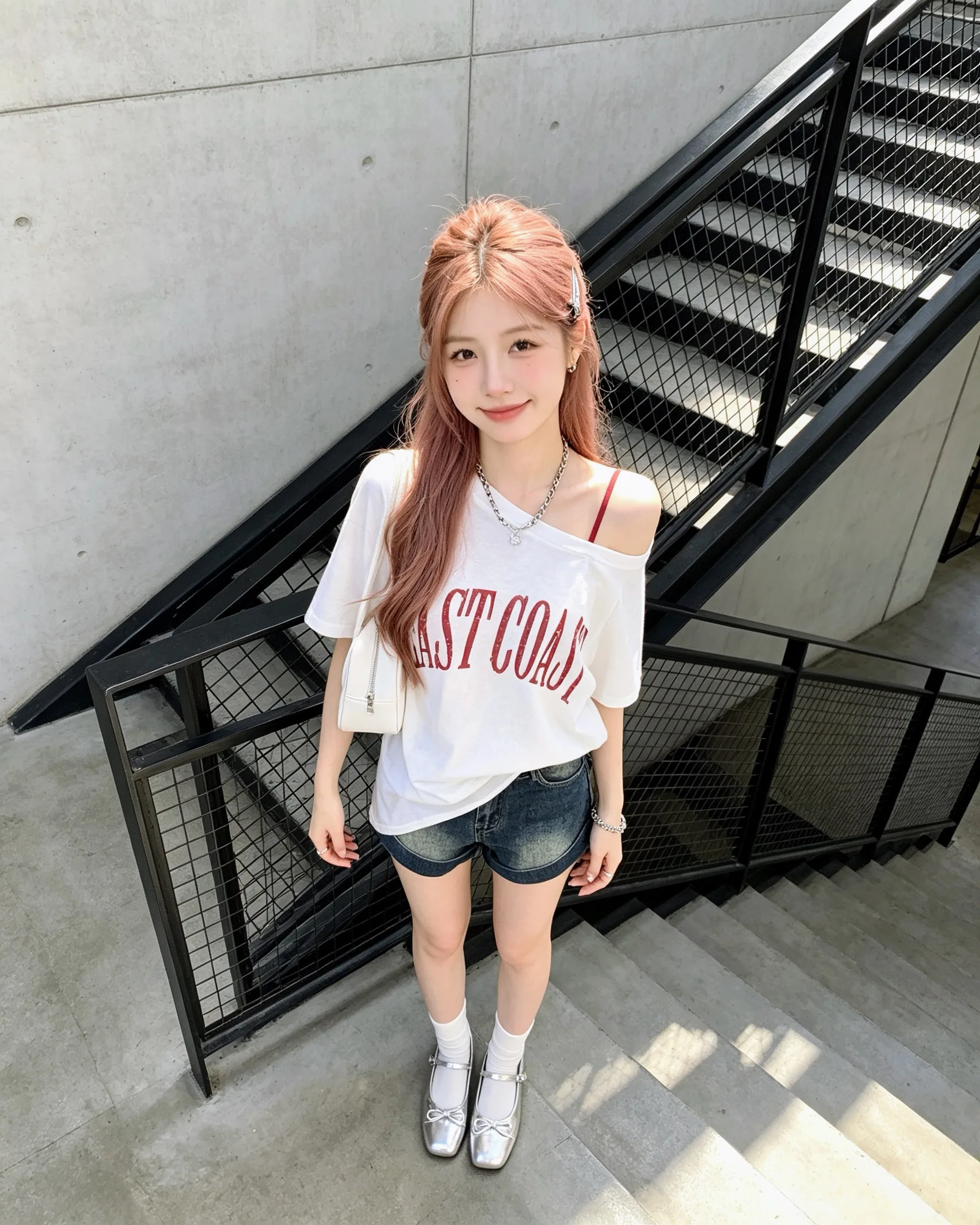 114277 8793斜肩大版TEE