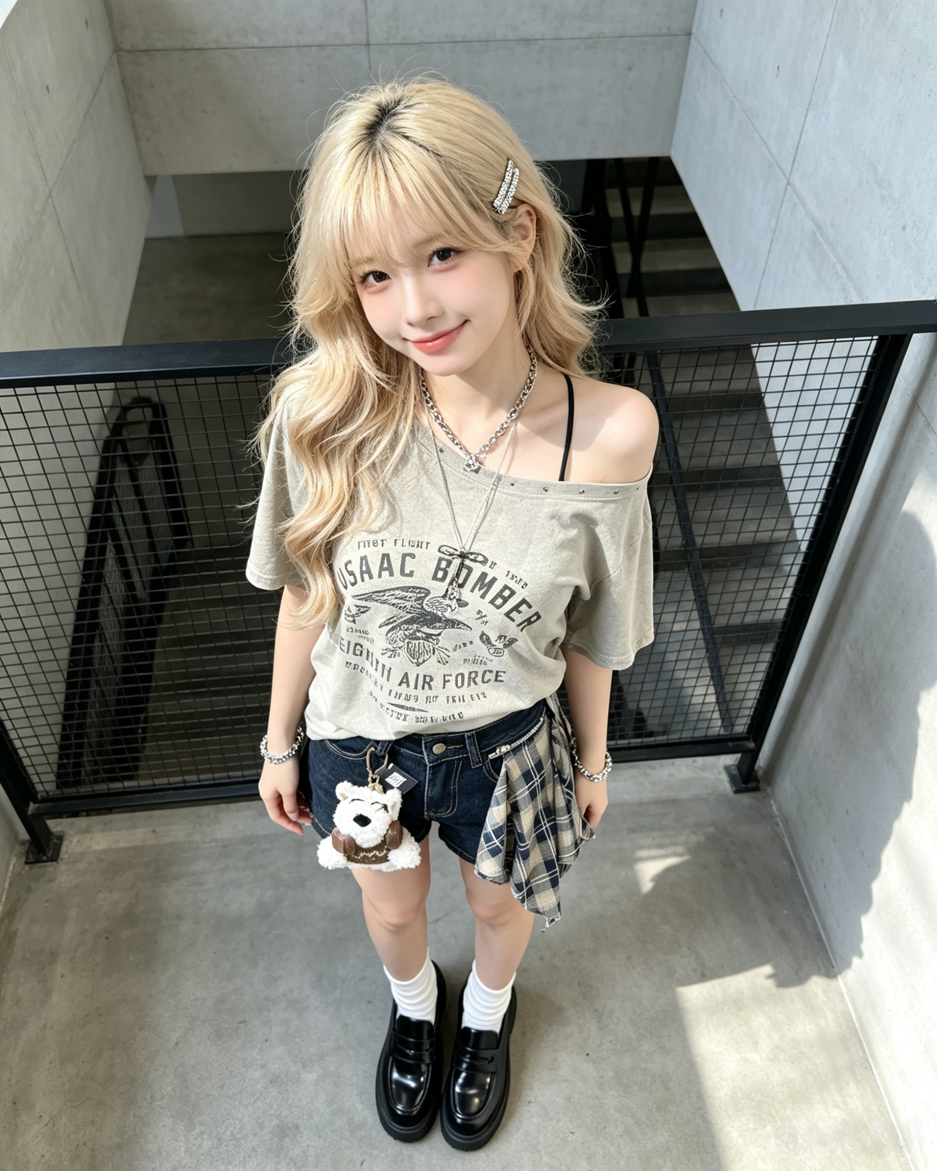 Alternative view of 114173 88953钉珠斜肩TEE